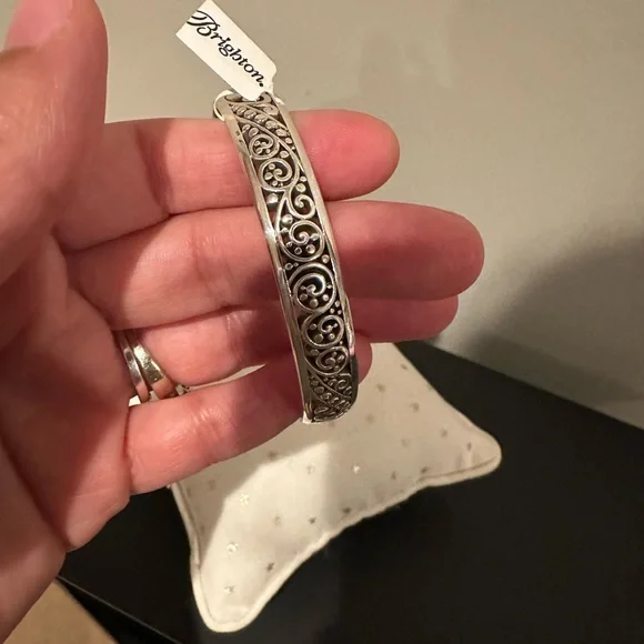 Brighton Brand New Love Affair Silver Bangle - Picture 3 of 3